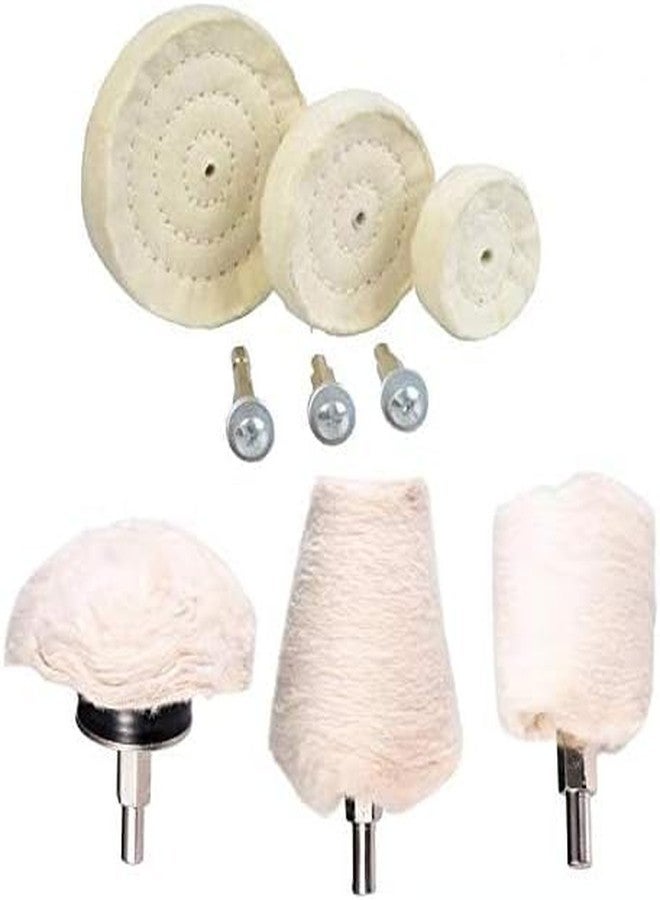 DIY Crafts 6 Drill Polishing Wheels and 3 Polishing Compounds, Multi-Specification Polishing Wheel Kit for Metal Stainless Steel Jewelry, Wood Ceramic Glass and Other Wheel Polishing Tools Pcs:- (9) - Image 4